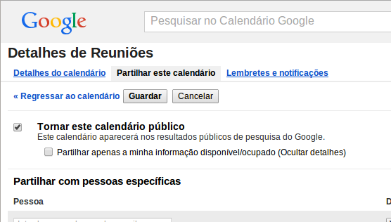 Importar Calendário do Google 2